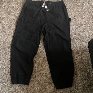 Plus cuff denim joggers